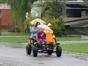 Family Fun Kart In Rain | Yogi Bear's Jellystone Park™ Camp-Resort | South Haven, MI