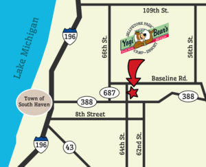 Location Map | Yogi Bear's Jellystone Park™ Camp-Resort | South Haven, MI